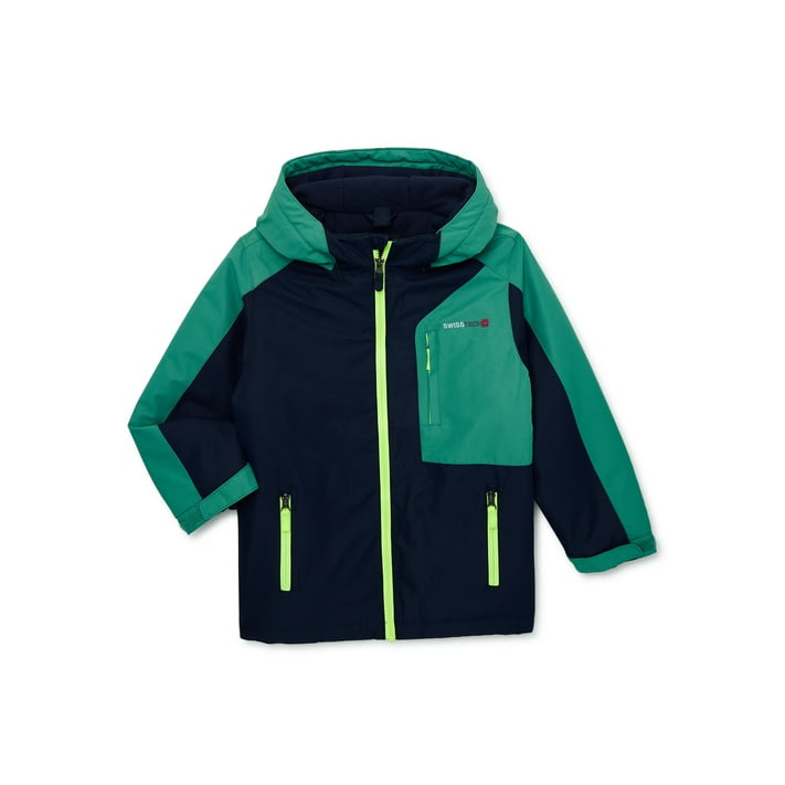 Swiss Tech Boys 3-in-1 Systems Winter Jacket with Hood, Sizes 4-18 ...