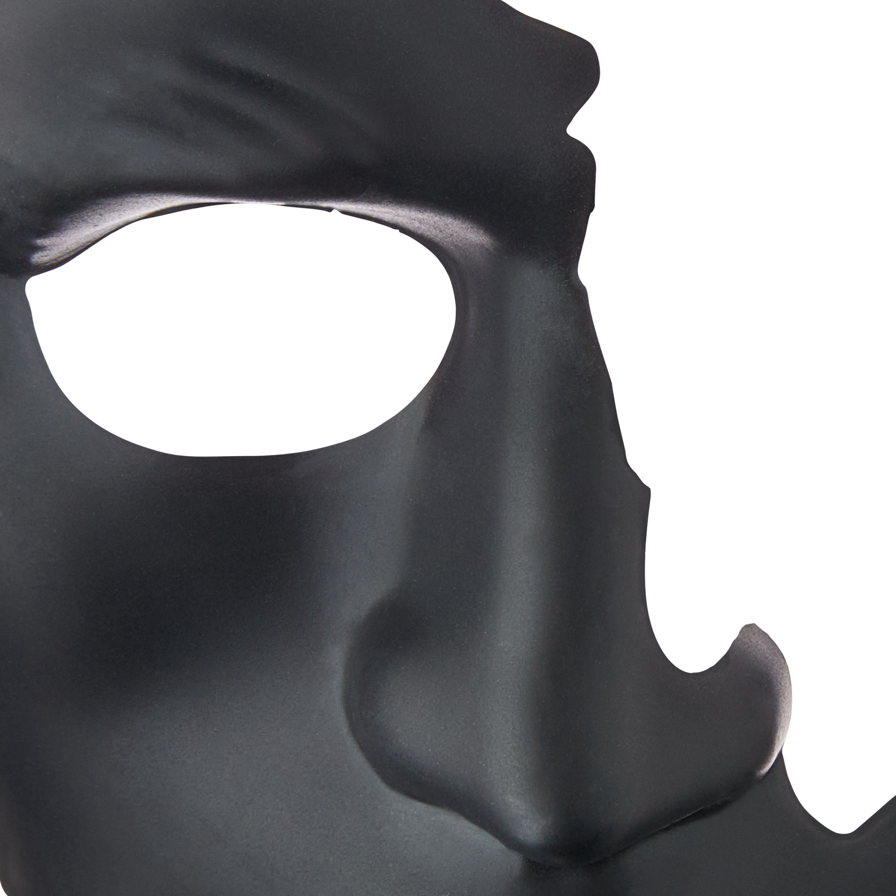 Cracked Half-Mask Costume Accessory for Adults, Black, Halloween by Way To Celebrate