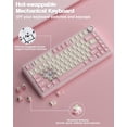 thumbnail image 2 of Restored AULA F75 75% Wireless Mechanical Keyboard, Hot Swappable Pink Creamy Keyboard, Pre-lubed Linear Switches, PBT Keycaps, 2.4GHz/Type-C/BT5.0, RGB Backlit Computer Gaming Keyboards (Refurbished), 2 of 9