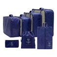 thumbnail image 1 of 7x Packing Cubes Luggage Packing Organizers for Travel Toiletries Cosmetics Navy Blue, 1 of 9