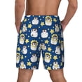 thumbnail image 4 of Goofa Star Penguin Printed Men's Swim Trunks Board Shorts Quick Dry Mens Swimming Trunks with Compression Liner,Breathable Fit Hawaii Beach Shorts-3X-Large, 4 of 9