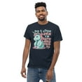 thumbnail image 2 of Do I look Like I'm Inte-res-ted Funny Novelty Unicorn tee (Navy, L), 2 of 2
