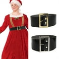 thumbnail image 2 of Christmas Santa Belt Black Pirate Belt Men 49'' Long Mens Costume Belt for Women Men Kids Santa Cosplay Supplies, 2 of 9