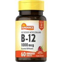Vitamin B-12 1,000 mcg | 60 Fast Dissolve Tablets | As Methylcobalamin | by Sundance