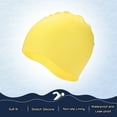 thumbnail image 4 of Uxcell Gorro de Natación de Silicona 2-Pack para Mujeres y Hombres, Gorro de Natación Impermeable No Deslizante Duradero [Amarillo], 4 of 6