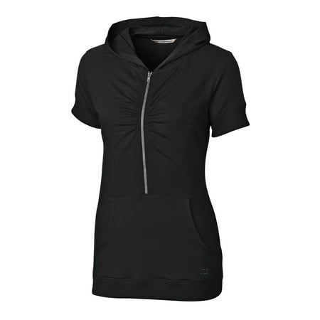 hoodie sleeve short buck cutter hub zip half amp