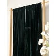 thumbnail image 5 of The Art Box 2 Panel Crushed Velvet Curtain Emerald Green Velvet Rod Pocket 100% Blackout Curtain, 35"W x 63L" in, 5 of 8
