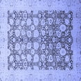 thumbnail image 1 of Ahgly Company Machine Washable Indoor Square Oriental Blue Traditional Area Rugs, 4' Square, 1 of 4