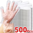 thumbnail image 2 of Clear Disposable Gloves Transparent Plastic Gloves Latex Free Food Prep Safe Gloves for Cooking Cleaning BBQ Kitchen Things, 2 of 6