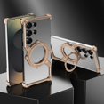 thumbnail image 2 of For Samsung Galaxy S24 Ultra Magnetic Case with Kickstand Four Corner Airbag Heat Dissipation Metal, 2 of 5