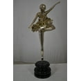 thumbnail image 5 of Nifao Ballerina Bronze Statue in Silver Finish – Home Office Decor Sculpture, 14"L x 15"W x 28"H, 5 of 11