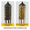 thumbnail image 3 of TIKI Brand Weather Resistant 4-Pack 57 inch Tiki Torch Bamboo Brown, 3 of 7