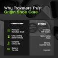 thumbnail image 2 of Griffin Travel Shoe Shine Kit - Brown and Black Polish, Sponge Daubers, Horsehair Brush and Cloth, 2 of 6