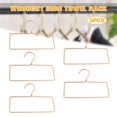 thumbnail image 2 of 5pcs Hanging Metal Clothes Hanger Square Shape Towel Rack Bathroom RObe Holder, 2 of 7