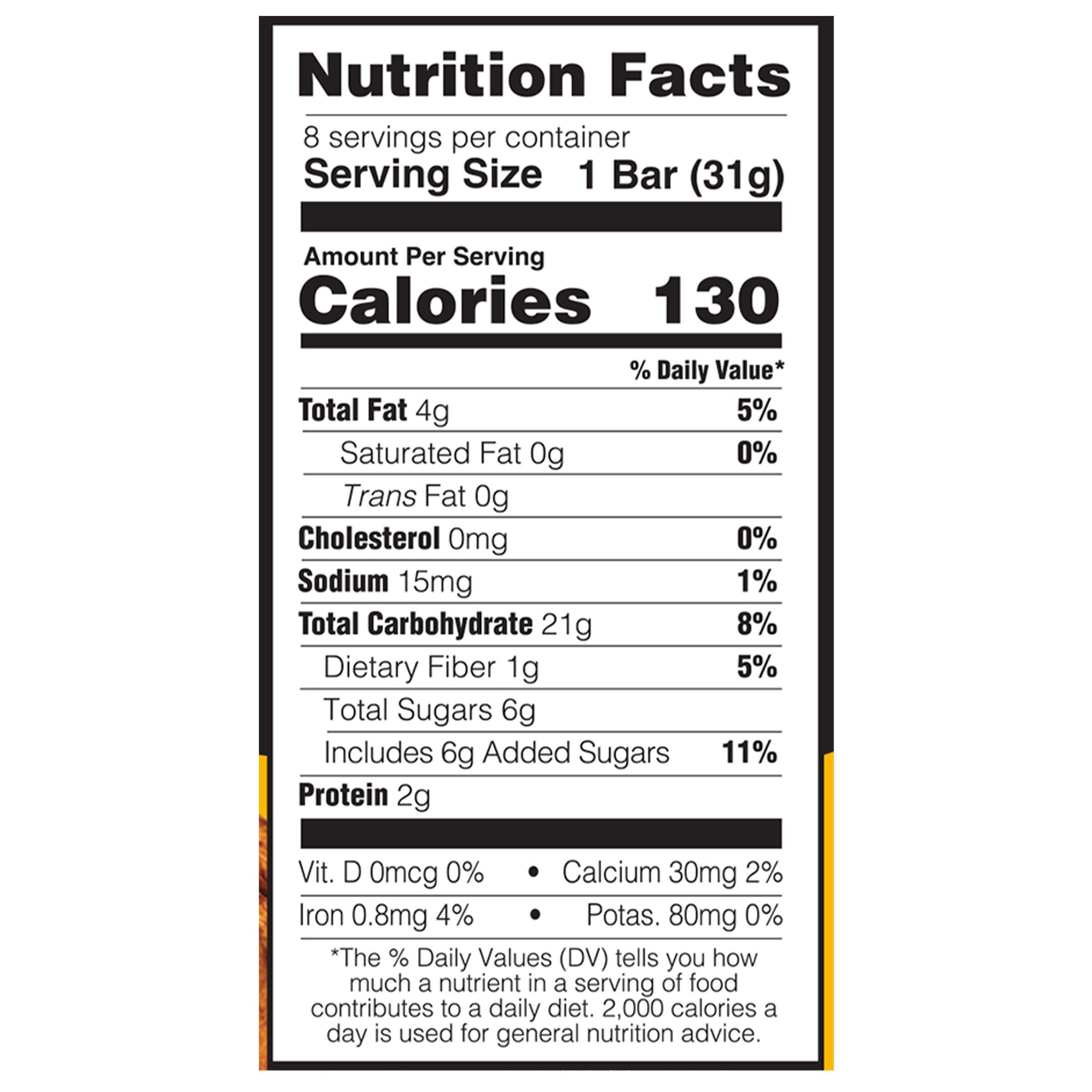 Junkless Chewy Cinnamon Roll Granola Snack Bars, 8 Count, 1.1 oz