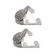 thumbnail image 1 of 2 protectores de punta para zapatos, tapa para puntas de zapatos, suministros duraderos de color sólido. Plata, 1 of 9