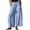 Light Blue #13, variant on Evdexr Women's Wide Leg Pants Drawstring Lace Trim Pant Summer 2026 High Waisted Palazzo Trousers Lightweight Loose Flowy Casual with Pockets S