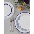 thumbnail image 2 of DHG PROFESSIONAL 42-Pack Blue Floral Paper Plates, 8-Inch – Luxury Disposable Tableware for Parties & Events, 2 of 5
