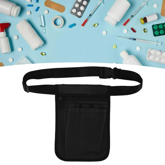 Riñonera Médica Para Enfermeras, Tela Oxford, Correa Ajustable Para La Cintura, Prácticos Bolsillos De Acceso, Tienda De Accesorios De Enfermería, Esté Mejor Preparado Para