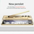 thumbnail image 6 of for Galaxy Z Fold 5 Case, Built-in S Pen & S Pen Holder & Hidden Kickstand with Stylus, Wireless Charging Hard PC Shockproof Military Grade Protection Case for Samsung Galaxy Z fold 5 2023, Gold, 6 of 8
