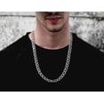 thumbnail image 4 of Savlano 925 Sterling Silver 9mm Italian Solid Flat Mariner Link Chain Necklace for Men & Women - Made in Italy Comes Gift Box, 4 of 4