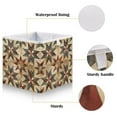 thumbnail image 3 of Cabinet Storage Basket 15.75x10.63x6.96 Inches Storage Box Foldable, Storable and Easy to Assemble ，Open Home Storage Bins ，Closet Storage Bins Brown Star, 3 of 8