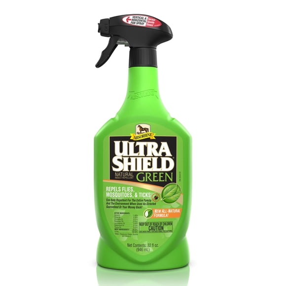 Repelente de insectos Absorbine UltraShield Green para caballos y perros