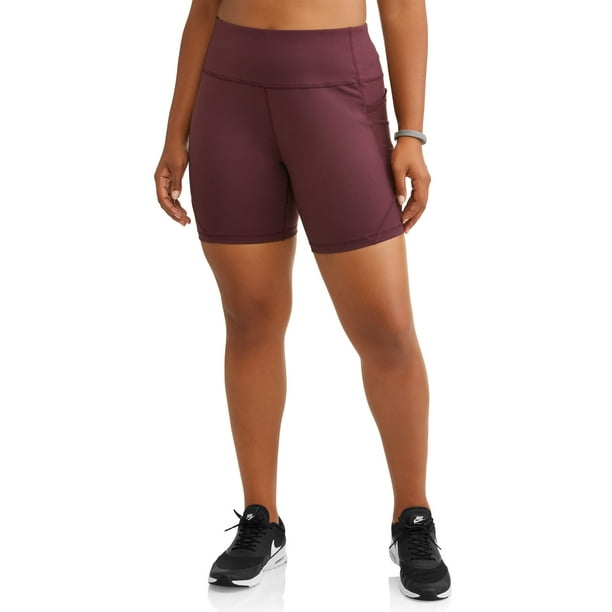Women's Plus Active Circuit Shorts 7 inch inseam - Walmart.com