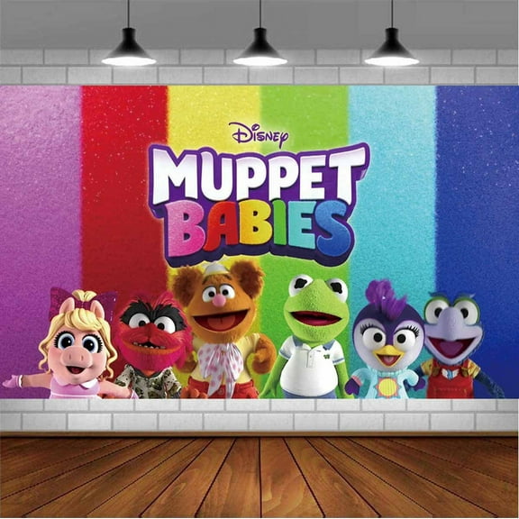 muppet babies Backdrop Banner Party Supplies Poster Movie Theme Background for Photography Birthday Decorations