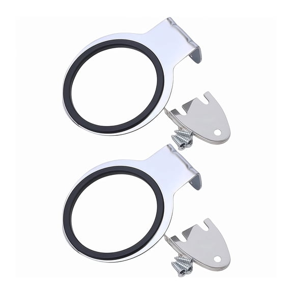 2PCS Stainless Steel Hair Dryer Holder Wall Mounted Bathroom Rack