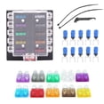 thumbnail image 2 of Blade Fuse Holder,DC32V 10 Way Circuit Fuse Block Fuse Box Holder Extended Durability, 2 of 14