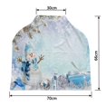 thumbnail image 2 of PKQWTM Christmas Greeting Card Pine Branches Snowman And Gifts Nursing Cover Baby Breastfeeding Infant Feeding Cover Baby Car Seat Cover, 2 of 2
