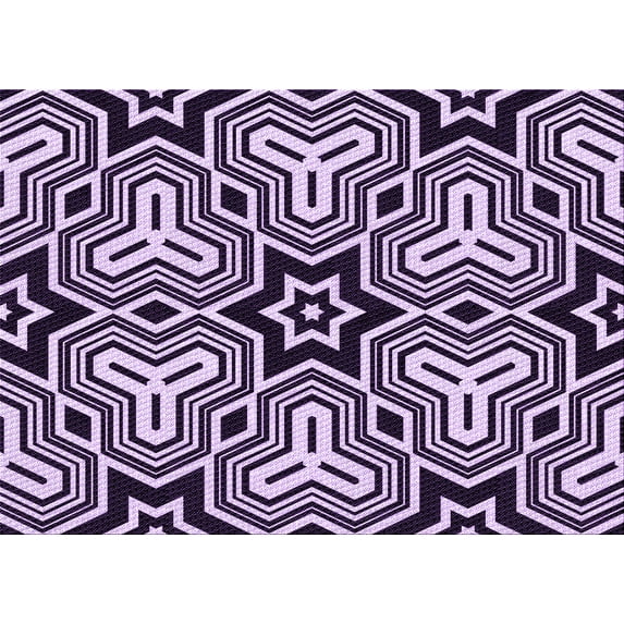 Ahgly Company Machine Washable Indoor Rectangle Transitional Blossom Pink Area Rugs, 3' x 5'