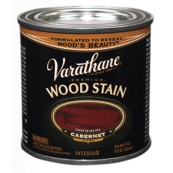 2-Pack of 1/2 pt Rust-Oleum 211803 Varathane Cabernet Oil-Based Interior Wood Stain