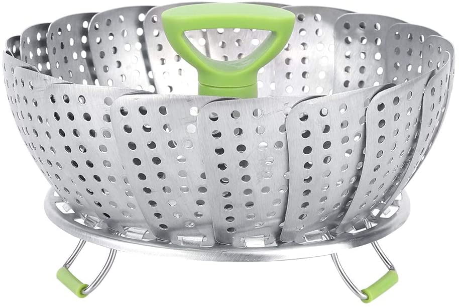 Vegetable Steamer Basket, Premium Stainless Steel Veggie Steamer Basket