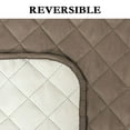 thumbnail image 4 of PrimeBeau Reversible Sofa Slipcover for Dogs, Pets & Kids, Durable with Elastic Bands (75" x 90", Taupe/Beige), 4 of 7