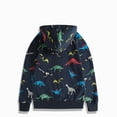 thumbnail image 2 of WXFAZCVU Zip Up Hoodie Sweatshirt Fall Clothes Boys Jacket Kids Dinosaur Long Sleeve Tops Size 9-10 Years, 2 of 3