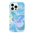 thumbnail image 2 of KIQ Cute Series For iPhone 13 / iPhone 13 Pro Case For Women Girls Magnet Compatible With Mag Safe IPhone 6.1 inch 2021 Protective Cover (Holographic Baby Blue Butterfly), 2 of 5