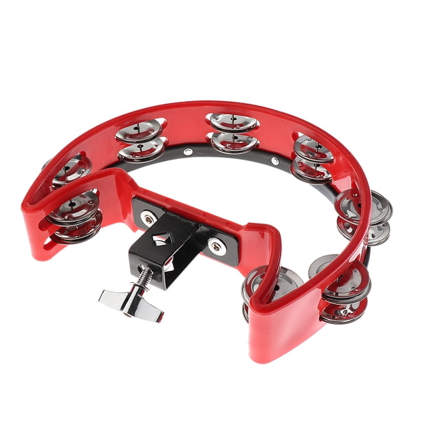 Instrumentos de acompañamiento Sonajero Pandereta de mano de campana rojo