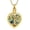Type-A-Gold, variant on Tree of Life Urn Necklace for Ashes Heart Cremation Jewelry with Crystal / Abalone Shell Heart Urn Ashes Keepsake Necklace for Women Ashes Holder with Funnel Filler Jewelry