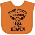 thumbnail image 3 of Inktastic Handpicked for Earth by My Titi in Heaven with Angel Wings Boys or Girls Baby Bib, 3 of 4