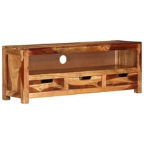 vidaXL TV Stand 43.3"x11.8"x15.7" Solid Wood Acacia