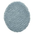 thumbnail image 4 of Better Trends 18"x20" Premium Toilet Lid Cover 100% Cotton Tufted Bathroom Rug Water Absorbent Reversible Machine Washable Blue - Lux Collection, 4 of 4