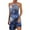 Blue, variant on TJAZFJPA Summer Maxi Dress Womens Summer Beach Ink Print Necklace Halter Neck Sleeveless Splice Dress Formal Dress Women Wedding Guest Going Out Dress