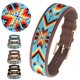 thumbnail image 2 of Beaded Leather Dog Collar Necklace Genuine Leather Handmade Bead Puppy Pet Collars Accessories Adjustable for Small Medium Dogs ShopWise Round, 2 of 15
