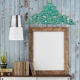 thumbnail image 2 of Sungmor Placa de Pared de Hierro Fundido, Decoración de Arte de Pared con Diseño de Flor de Lis Verde Antiguo, 11.8" 1pza, 2 of 7