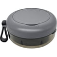 thumbnail image 1 of Denture Case, Portable Denture Bath Case, No-Leak Denture Bath Box with Strainer & Mirror (Grey), 1 of 7