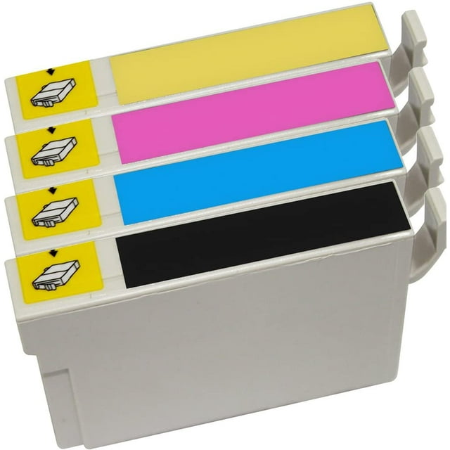 1 Set of 4 Inkfirst® Ink Cartridges Compatible Remanufactured for Epson 124 Moderate Capacity Stylus NX125 NX127 NX330 NX430