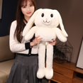thumbnail image 1 of 100cm Bunny Plush Long Ears Can Pull Bunny Rabbit Doll Ears Stretchable Rabbit Plush Toy Stuffed Animal Plush Toy Children Giftswhite80cm Deng Xun unisex, 1 of 2