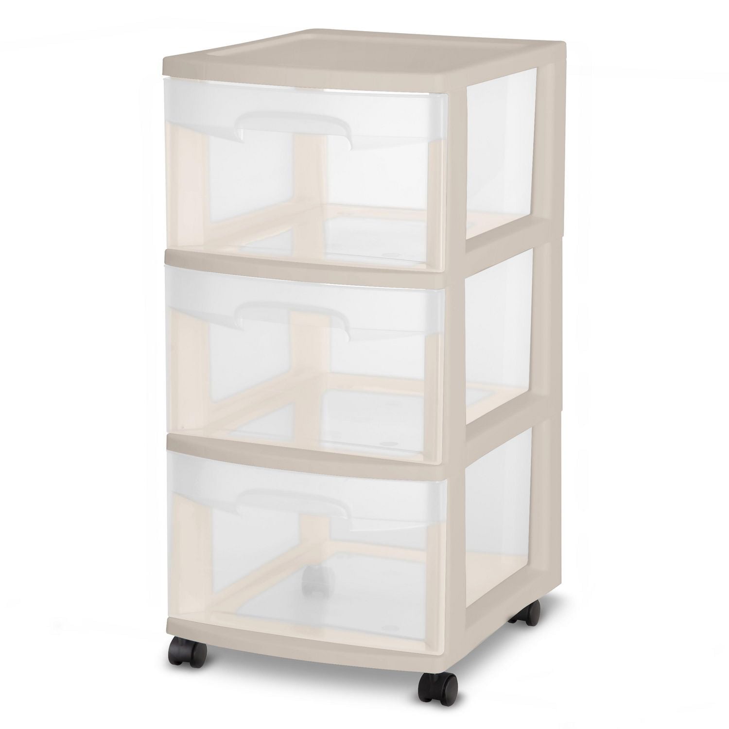 Sterilite 3 Drawer Cart - Bronze